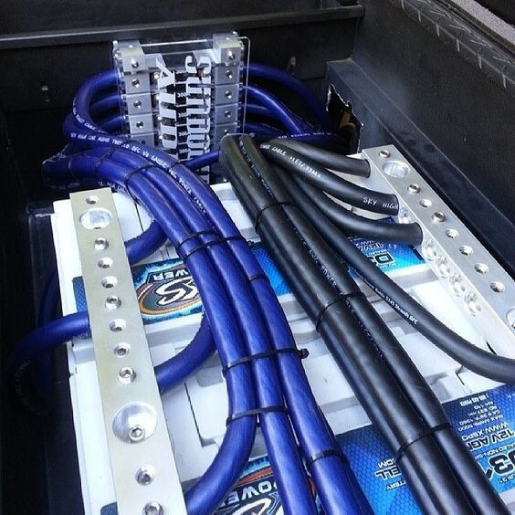 25Ft True 1/0 0 AWG Gauge Power Ground Wire Strand Cable 25' BLUE Ultra Flexible