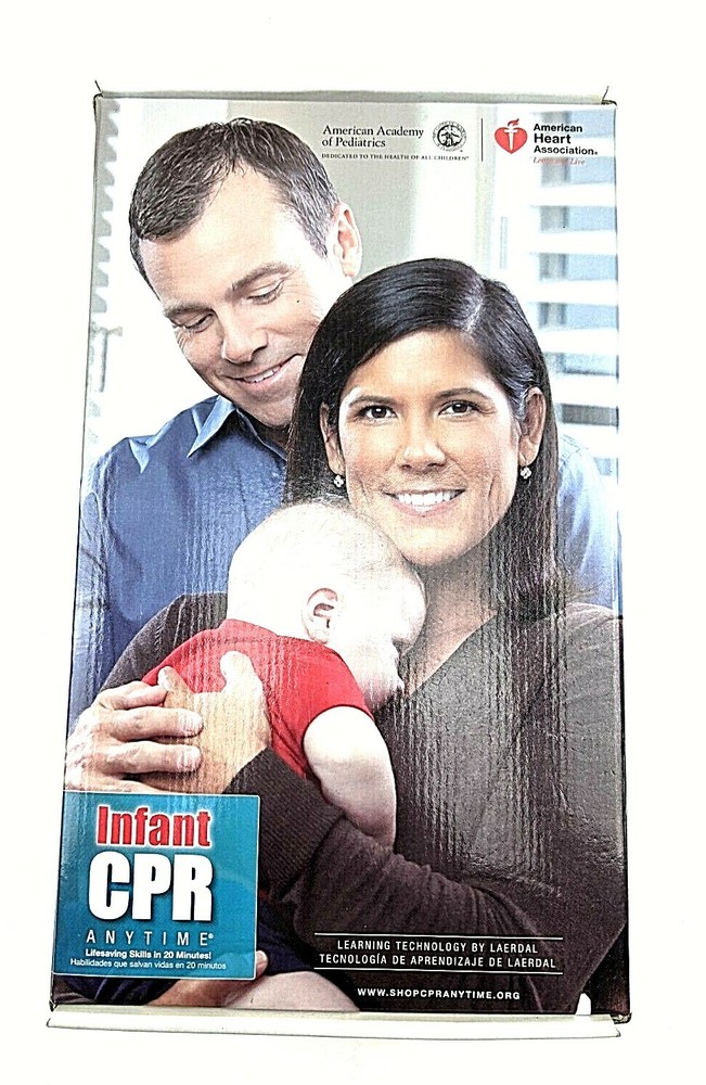 Infant CPR Anytime Learning Tech Mini Baby Trainer & DVD NEW