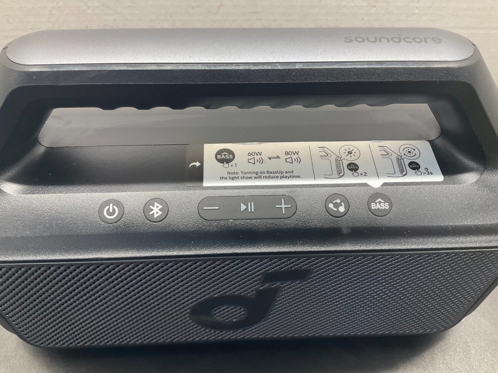 Anker Soundcore Boom V2 Wireless Bluetooth Speaker Black A3138