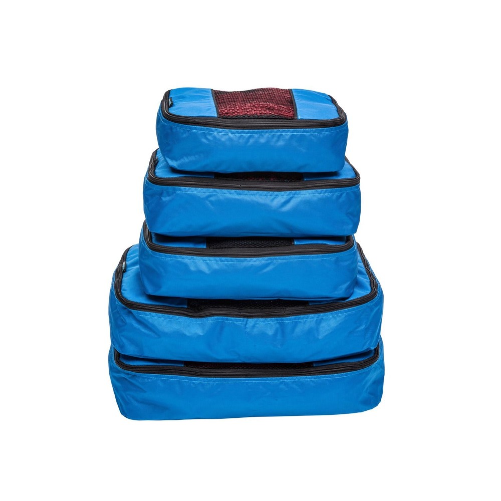 Luggage Packing Organization Cubes 5 Pack Blue 2 Small 2 Medium 1 Large