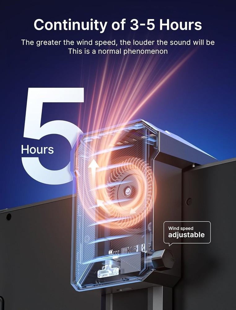 Efficient Cooling Fan for Steam Deck - Adjustable Speed & Hands-Free Stand