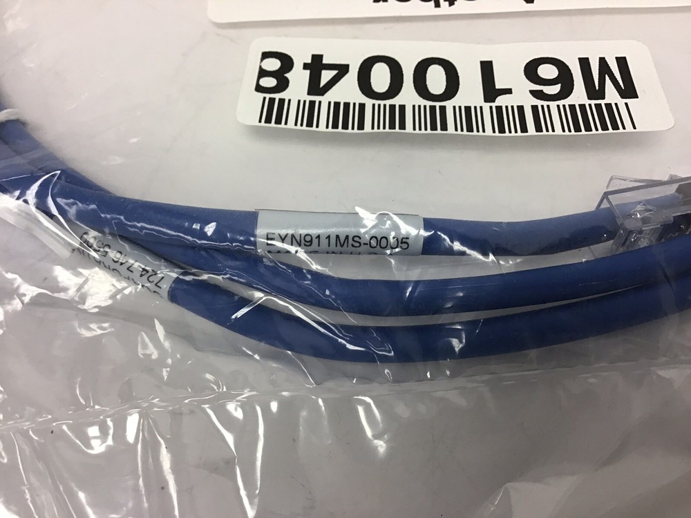 NEW Black box EYN911MS-0005 CAT6 Solid Conductor Plenum Cable Blue 5-Feet 1.5M