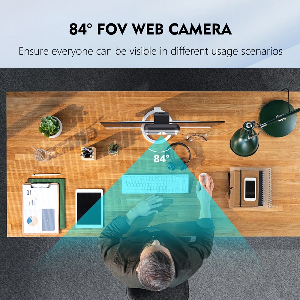 TOALLIN 2K QHD Webcam Auto-Focus Windows Hello Privacy Shutter with Microphone