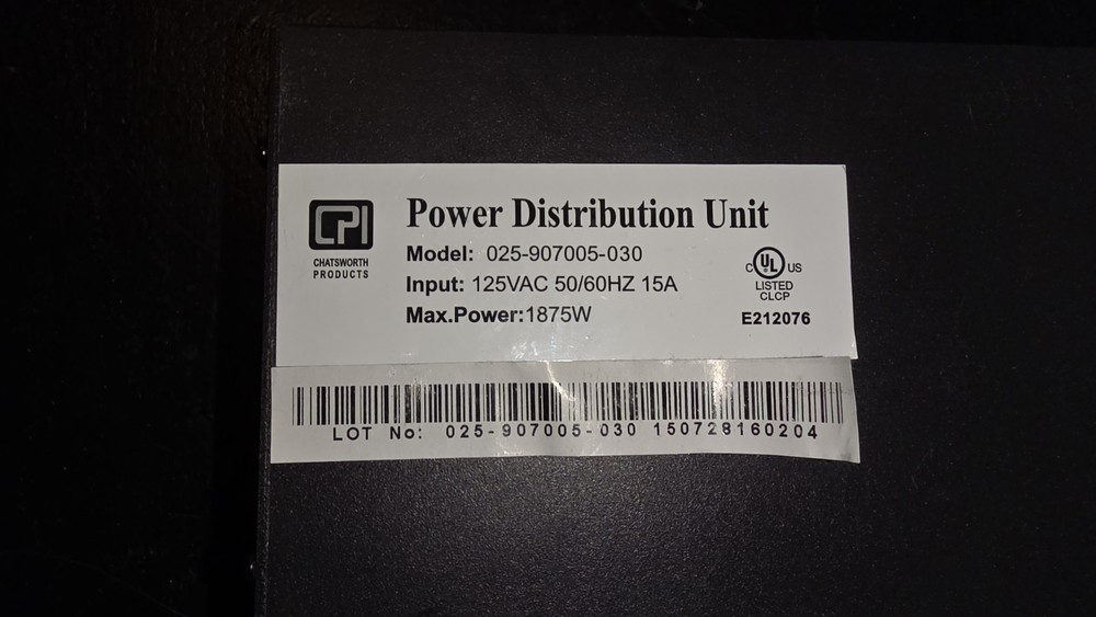 CPI 1U PDU Power Distribution Unit