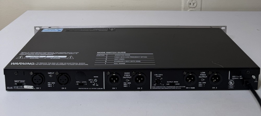Bose 802C II Systems Controller Rack EQ