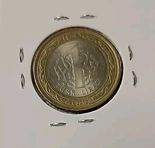 2012 Turkish 1 Lirasi AU