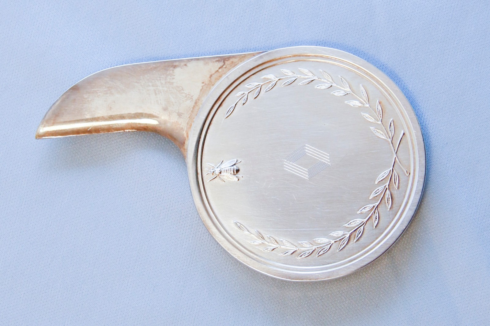 Circa 1935 Christofle Silver Letter Opener French Emperor Napoleon Waterloo