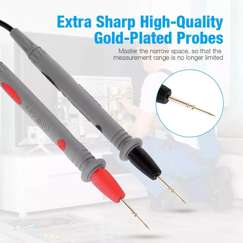 Digital Multimeter Voltmeter AC DC Volt Meter Ohmmeter Auto Range Tester w/Light