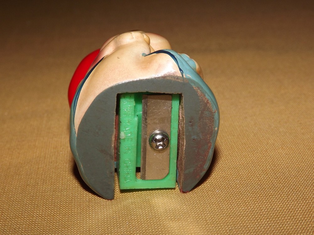 2" HIGH DOG WITH RED HAT PENCIL SHARPENER