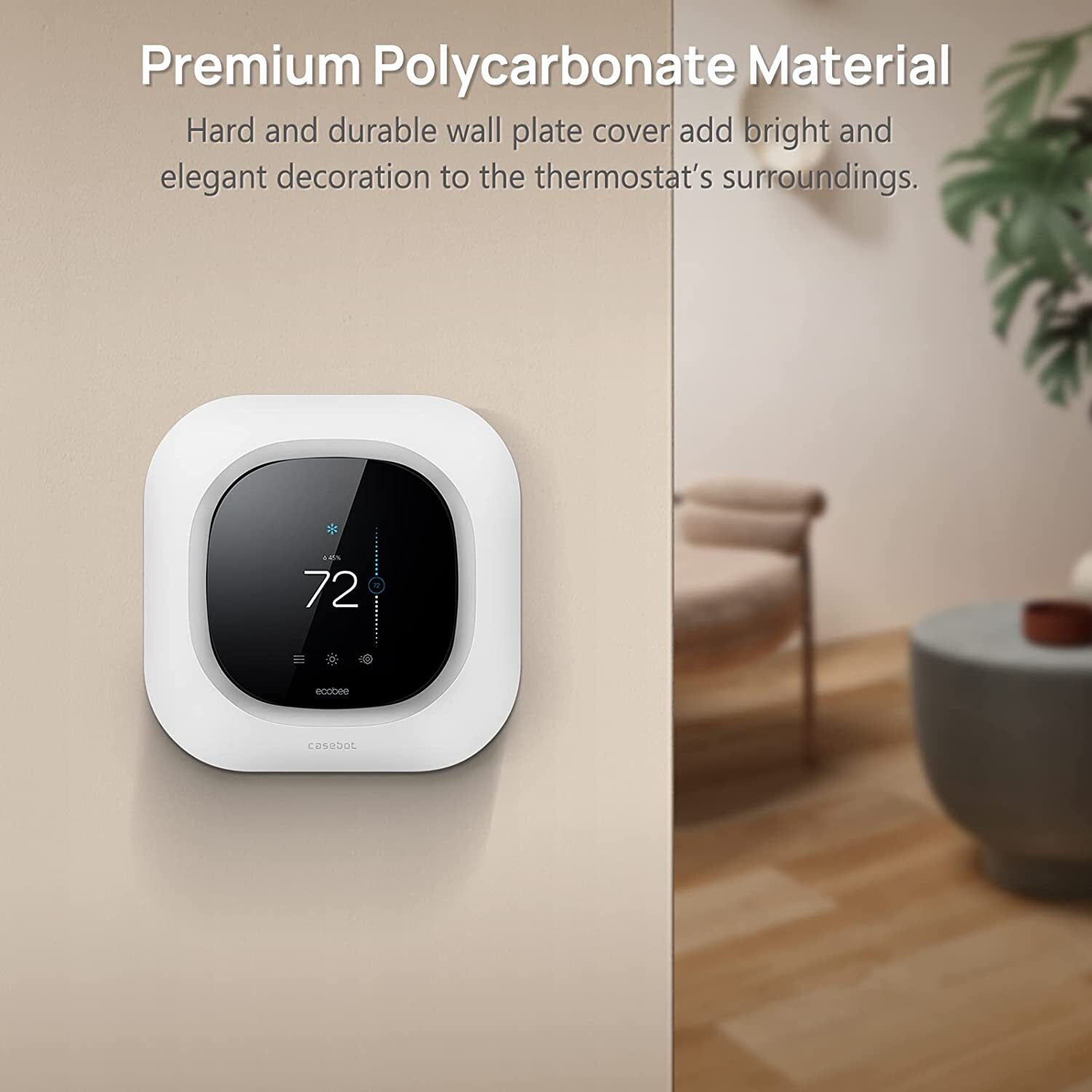 Wall Plate for Ecobee Smart Thermostat Premium/Enhanced 2022 Bracket Mount Cover