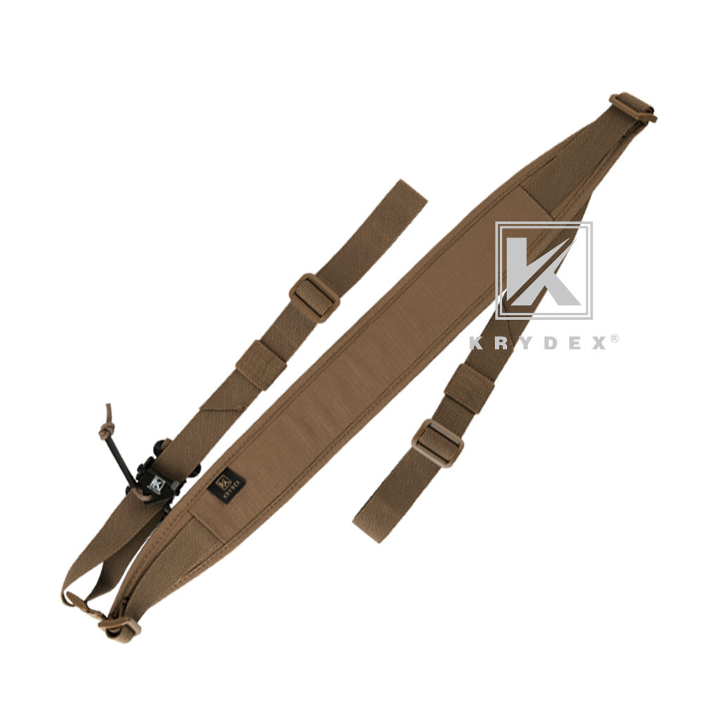 KRYDEX Tactical Sling Modular Slingster Pull Tab 2-Point Sling Adjustable Coyote