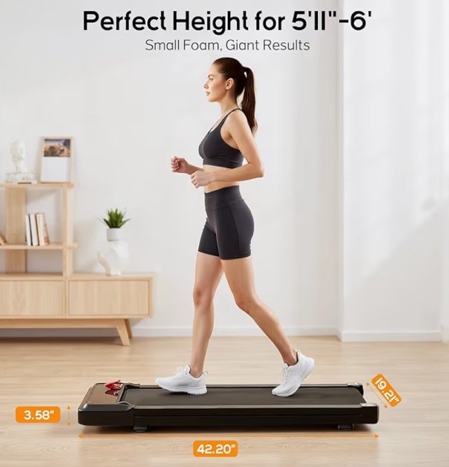 ✅NEW! Portable Compact Electric Walking Treadmill with Remote Control