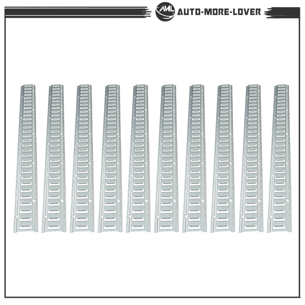 For Trucks Trailers Cargo Vans 10 Pack 5' E Track Tie Down Rail Kit Silver