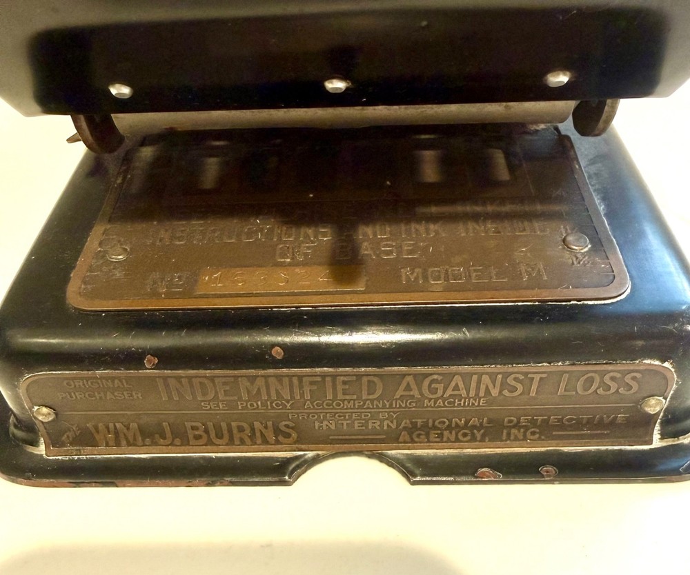 Antique F & E Hedman Check Writer Model M