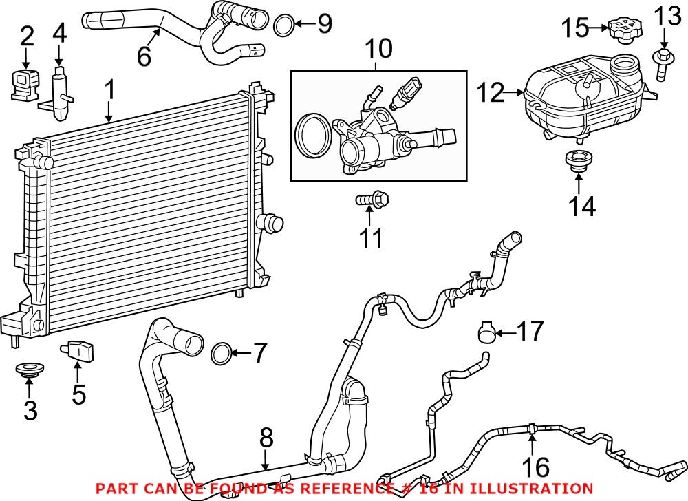 Genuine OEM Engine Coolant Overflow Hose for Dodge 55111494AD