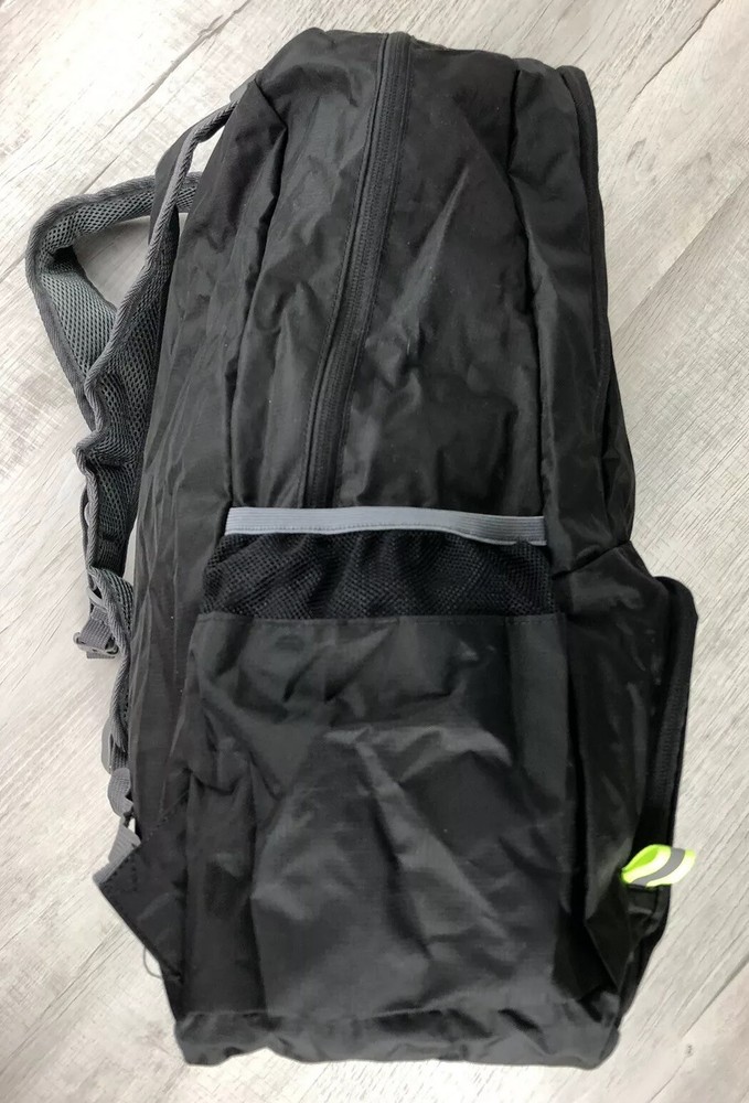 Favofit Backpack Black Lite Weight Packable Soft Shell 19x11x7” inch Climber Bag