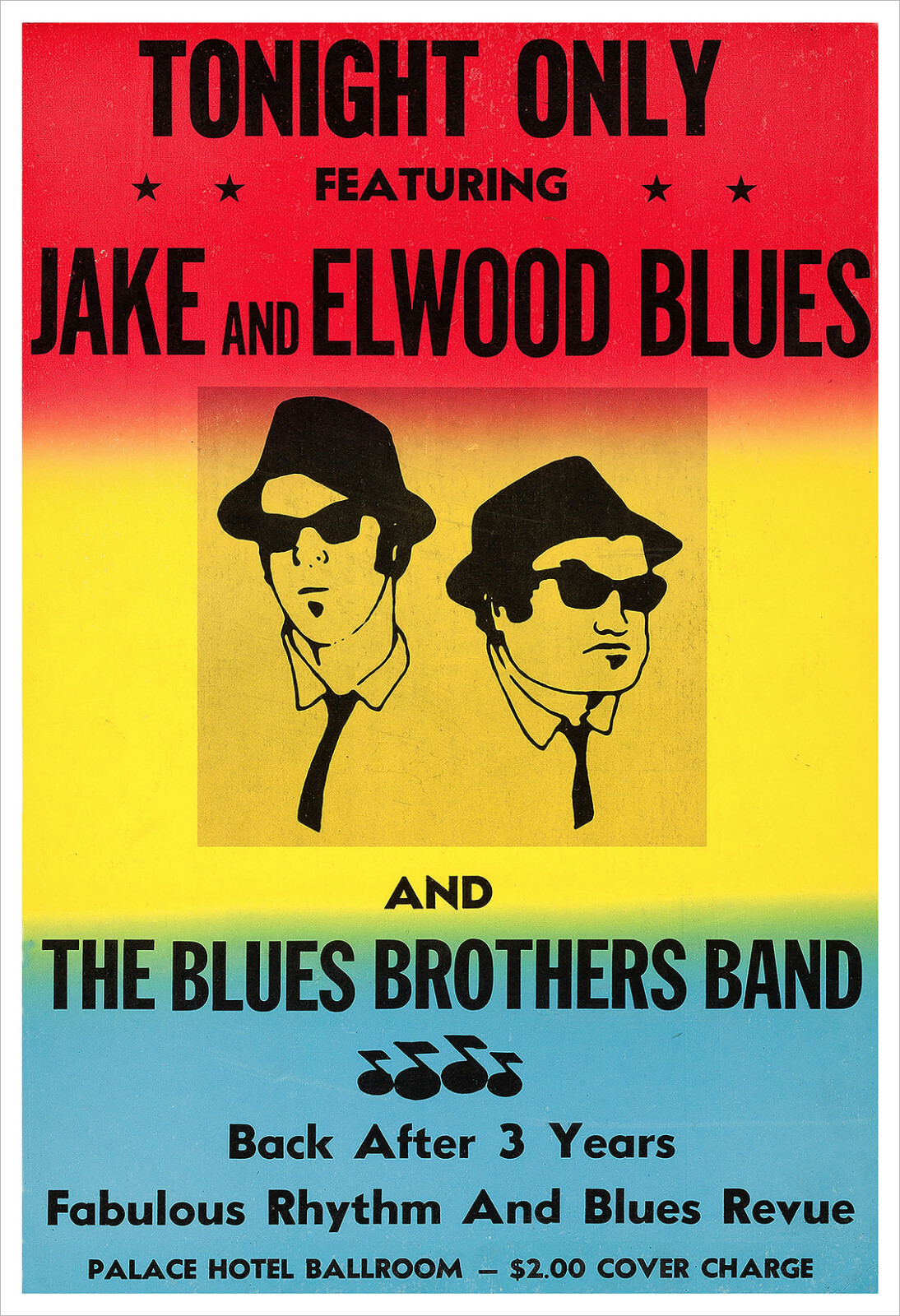 The Blues Brothers concert poster print