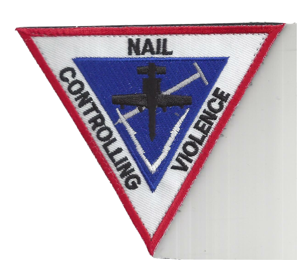 PATCH USAF 25TH FIGHTER SQ NAIL CONTROLLING VIOLENCE A-10 MS