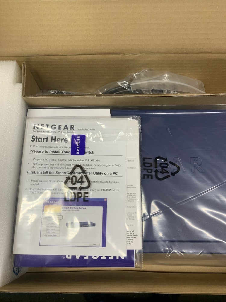 NetGear ProSafe (FS726TPNA) 24-Ports External Switch Managed