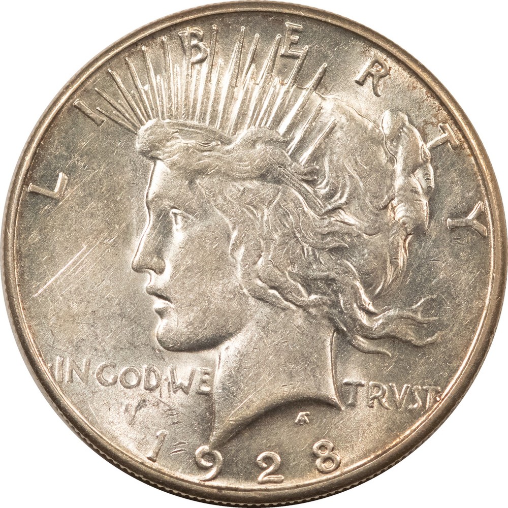 1928-S PEACE DOLLAR - FLASHY HIGH GRADE EXAMPLE!