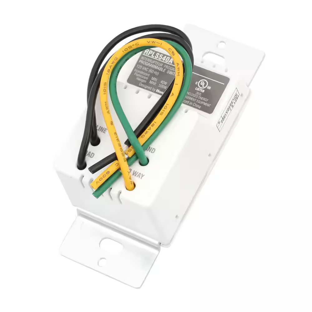 120-Volt 7-Day Programmable Indoor Light Switch Timer with Automatic Daylight Sa