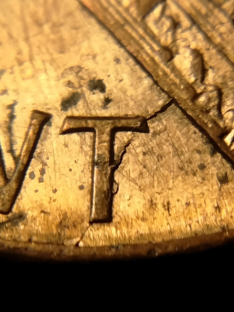 1987 P Lincoln Memorial Cent Misaligned Die And Die Break Errors