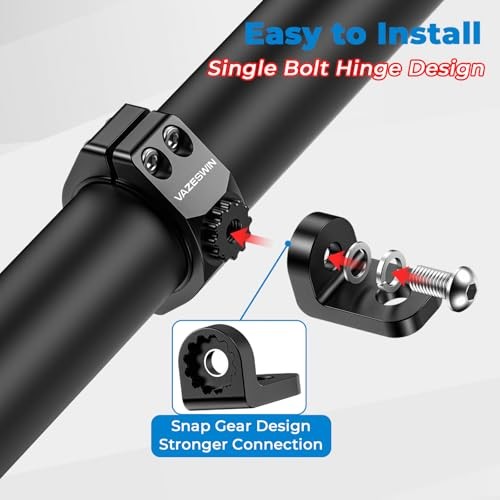 2PCS Thickened UTV Whip Light Mount, Solid Aluminium Alloy UTV Flag Mount,