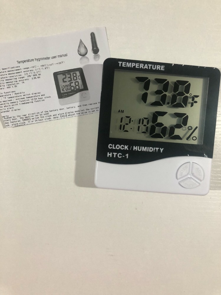 Smart Clock ELECTRONIC Temperature HYGROMETER - NEW