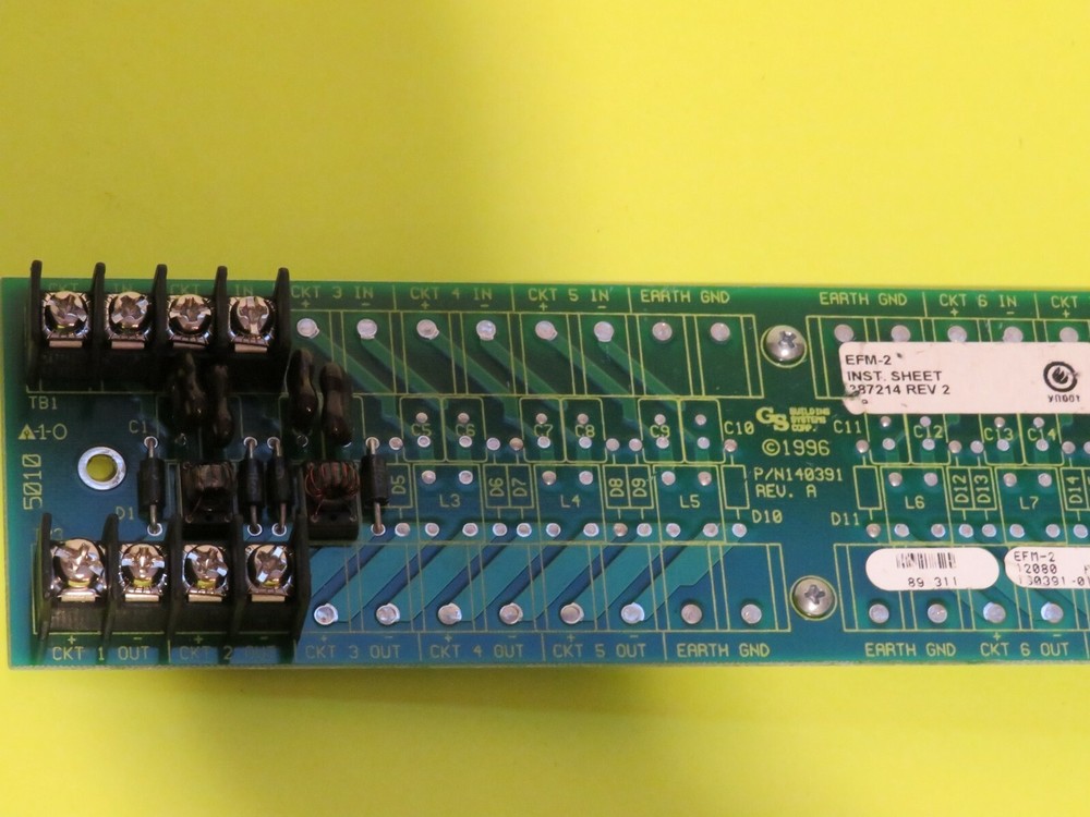 EST EDWARDS EFM-2 DATA FILTER BOARD FIRE ALARM
