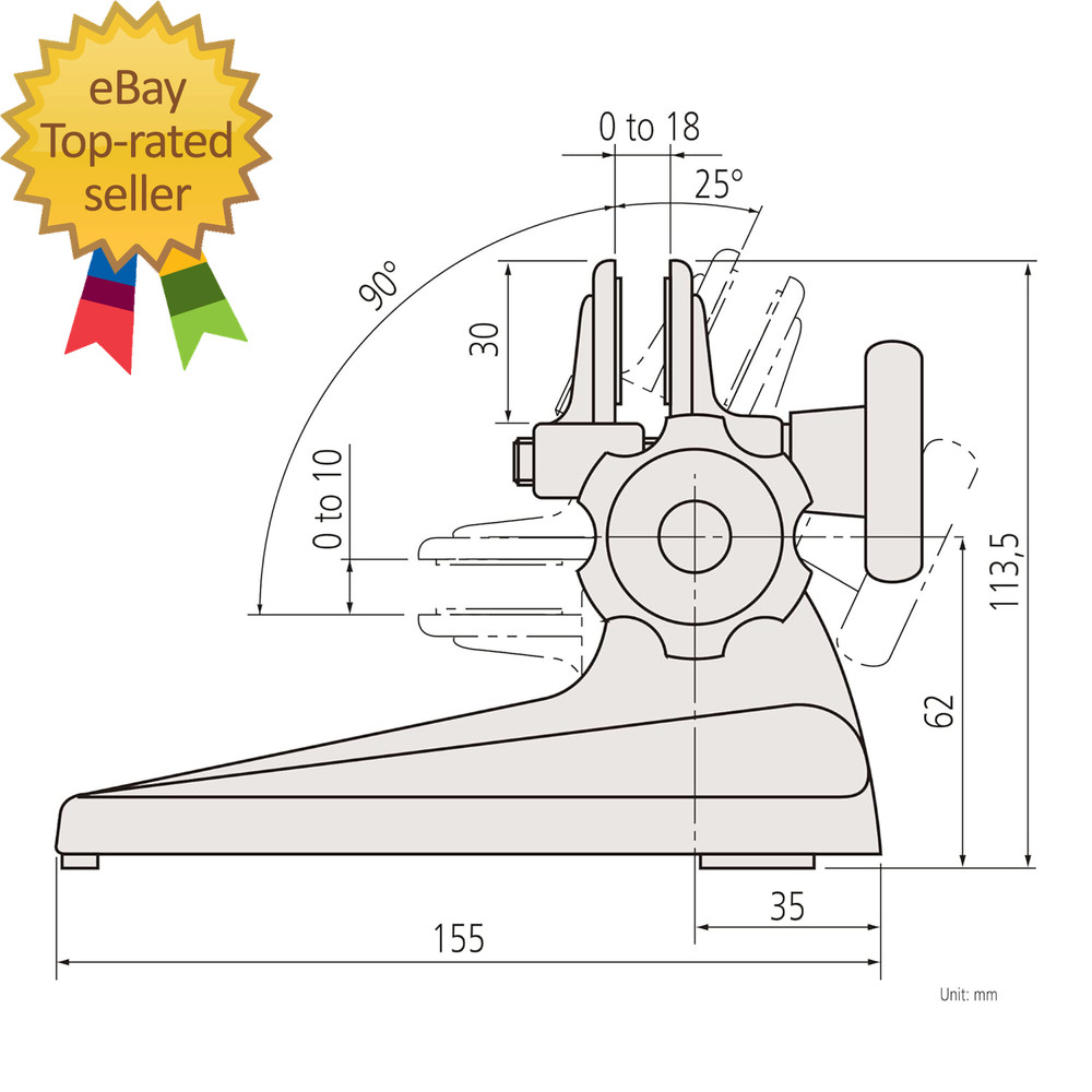156-101-10 Micrometer Stand for Micrometers up to 4