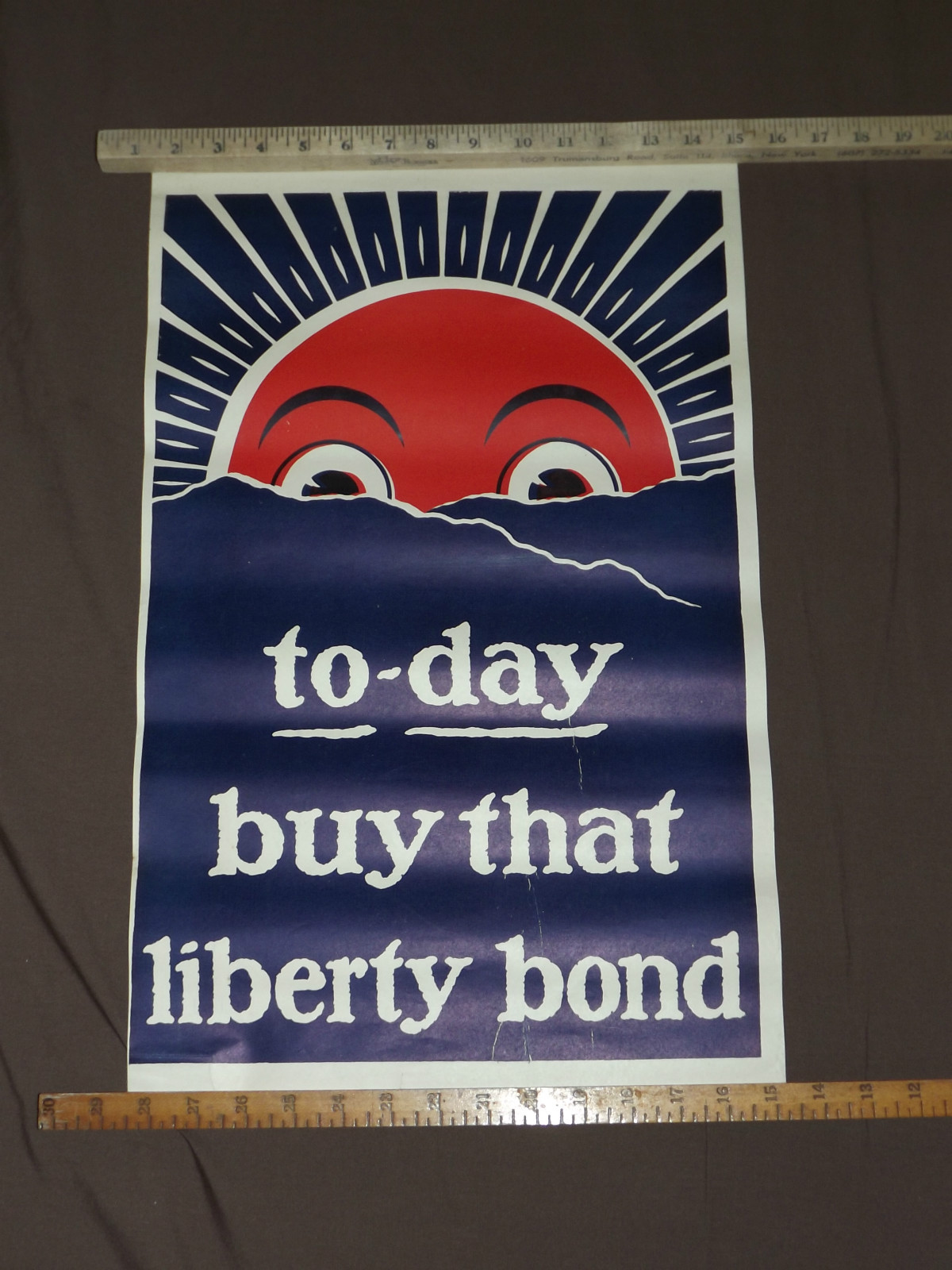 WWI WORLD WAR 1 TO-DAY BUY THAT LIBERTY BOND POSTER