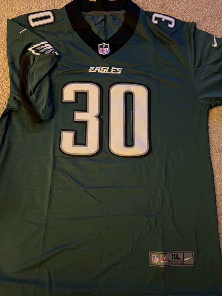 Jihaad Campbell signed cusotm jersey w/Fly Eagles Fly JSA
