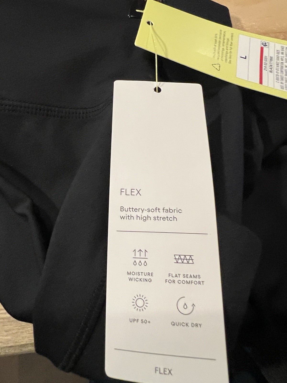 Black All in Motion Flex High-Rise 7/8 Pocketed Leggings - Large