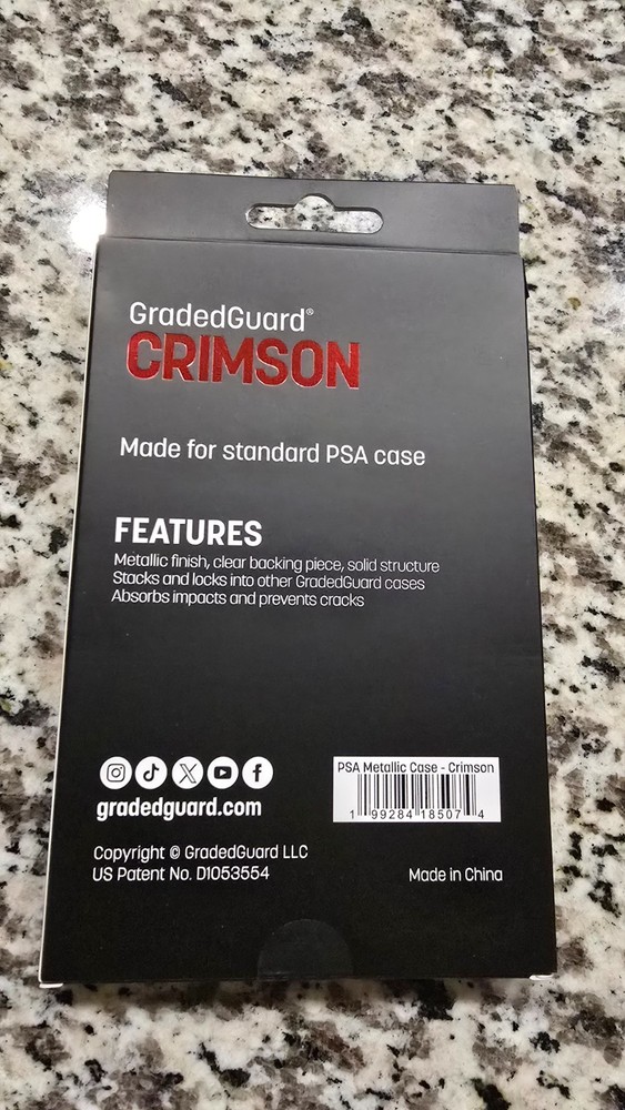 GradedGuard PSA Graded Card Case Protector Crimson Metallic Limited Edition