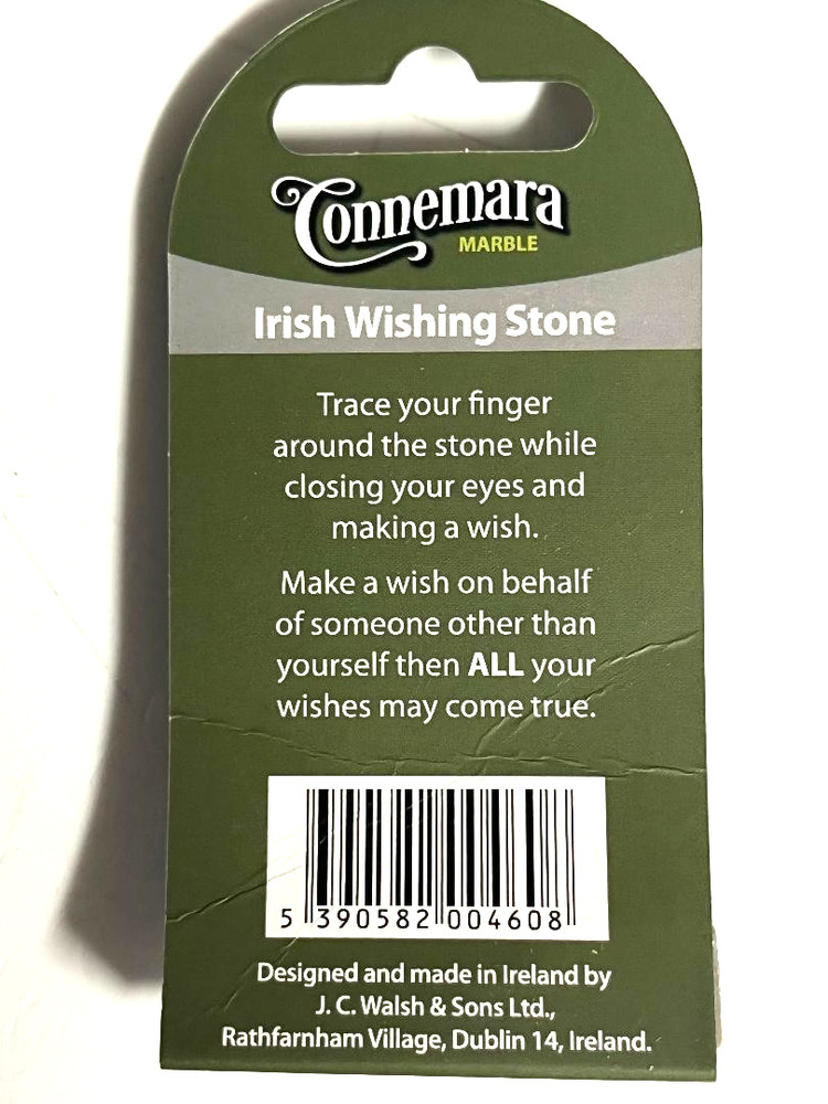 J.C. Walsh and Sons Ltd Connemara Marble Irish Wishing Stone
