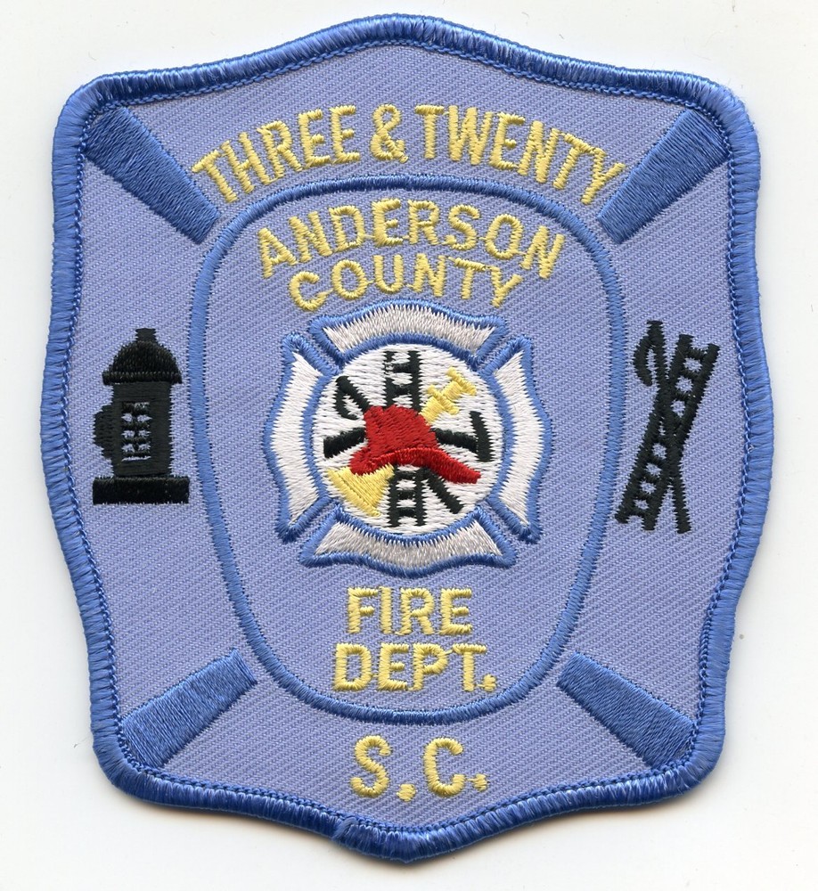 ANDERSON COUNTY SOUTH CAROLINA SC FIRE PATCH