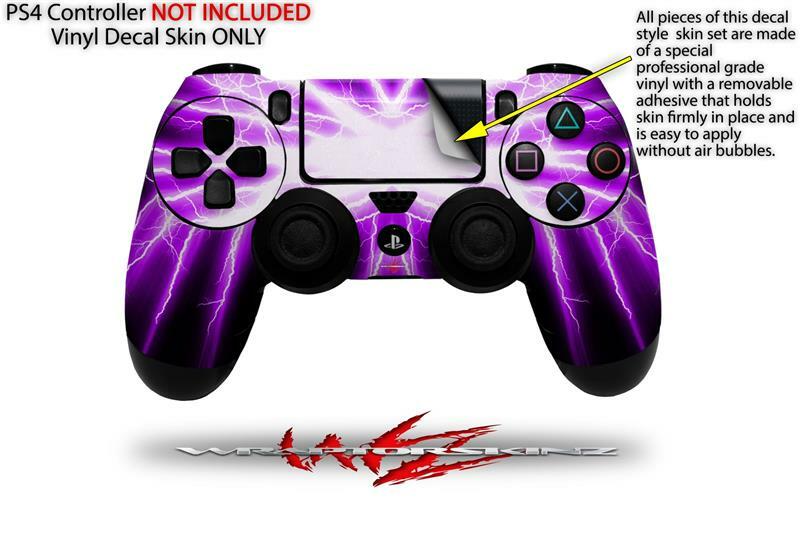 Skin for Sony PS4 Controller Lightning Purple