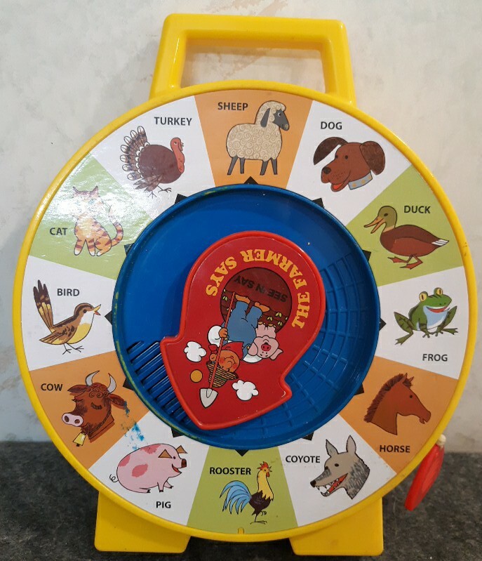 Mattel See n' Say Pull-String Farm Animals- WORKS!