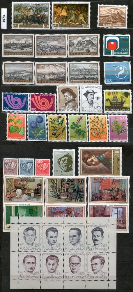 YUGOSLAVIA 1973 - COMPLETE MNH