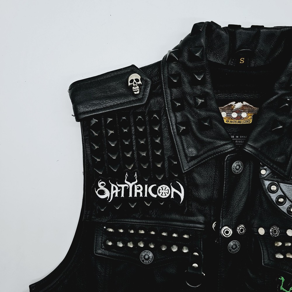 Satyricon White Logo EMBROIDERED PATCH