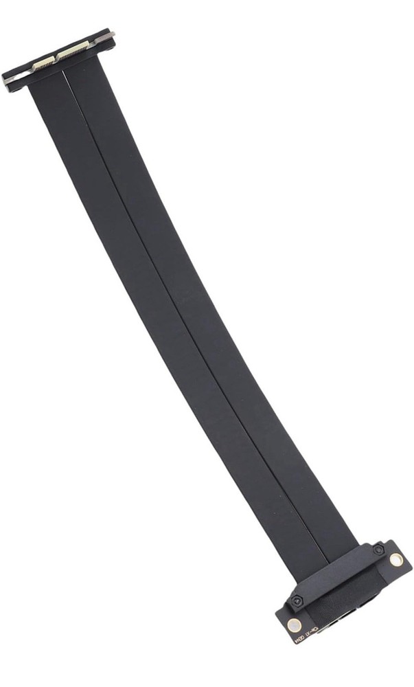 PCIE 4.0 X1 Extension Cable 90 Degree Right Angle GPU Riser Cable Ideal for C...