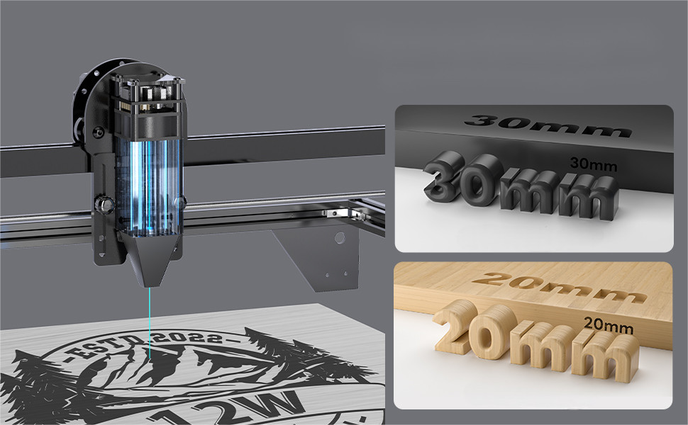 Longer Laser Engraver 60W Laser Cutter 400*400MM High Precision Laser Engrave