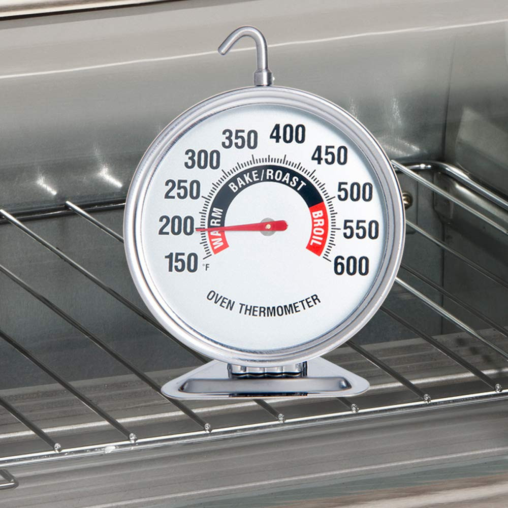 Extra Large 3" Oven Thermometer with Easy-Read Dial | 150-600°F Pro Accurate Tem
