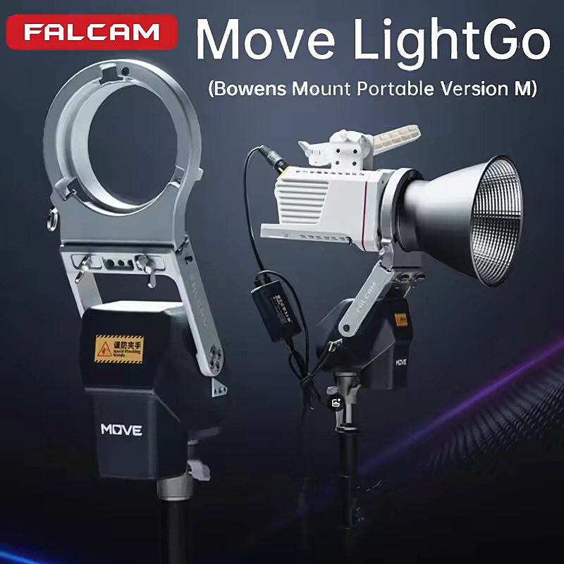 FALCAM Move LightGo Remote Control Lighting System Bowens Mount Pan Tilt Head