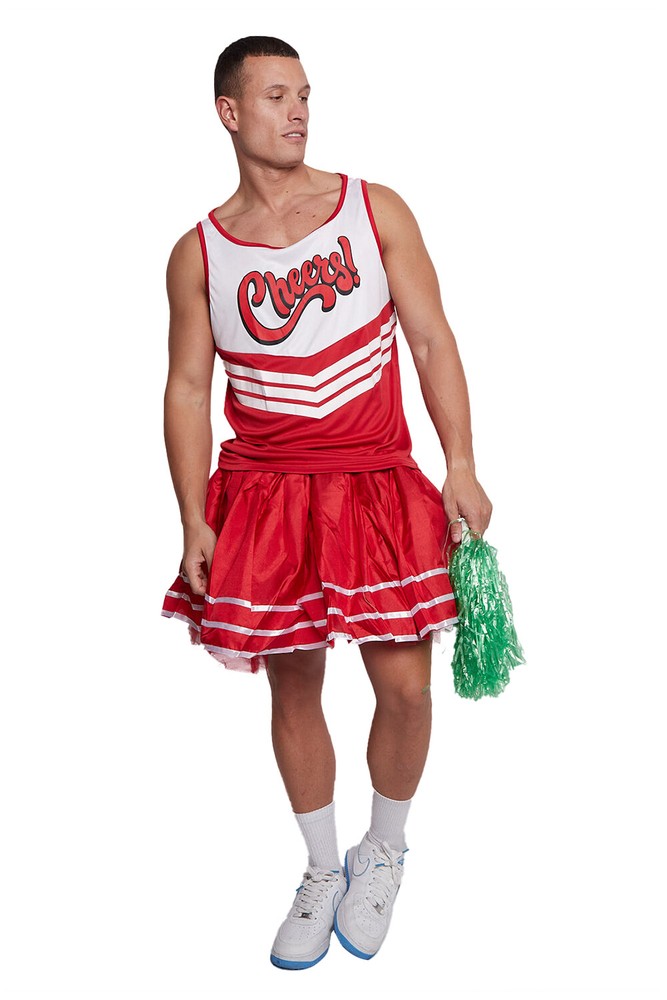 Men Red Cheerleader Vest