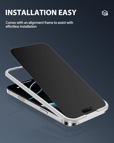 Compatible for iPhone 17 Privacy Screen Protector iPhone 17 - 6.3 inch Black