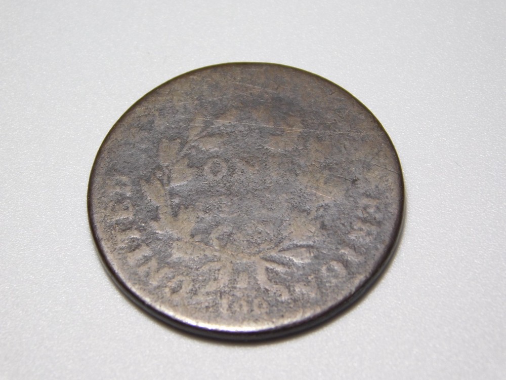 US COINS DRAPED BUST LARGE CENT DATE UNREADABLE