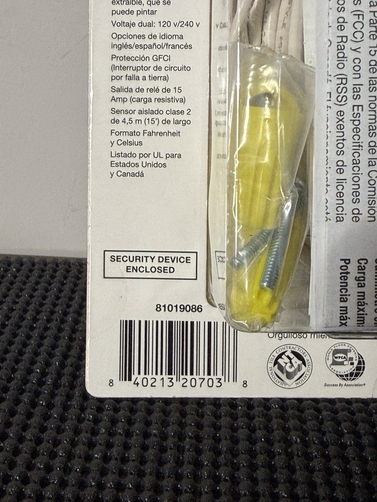 SunTouch SunStat Command Programmable Touch Screen Thermostat 120/240V