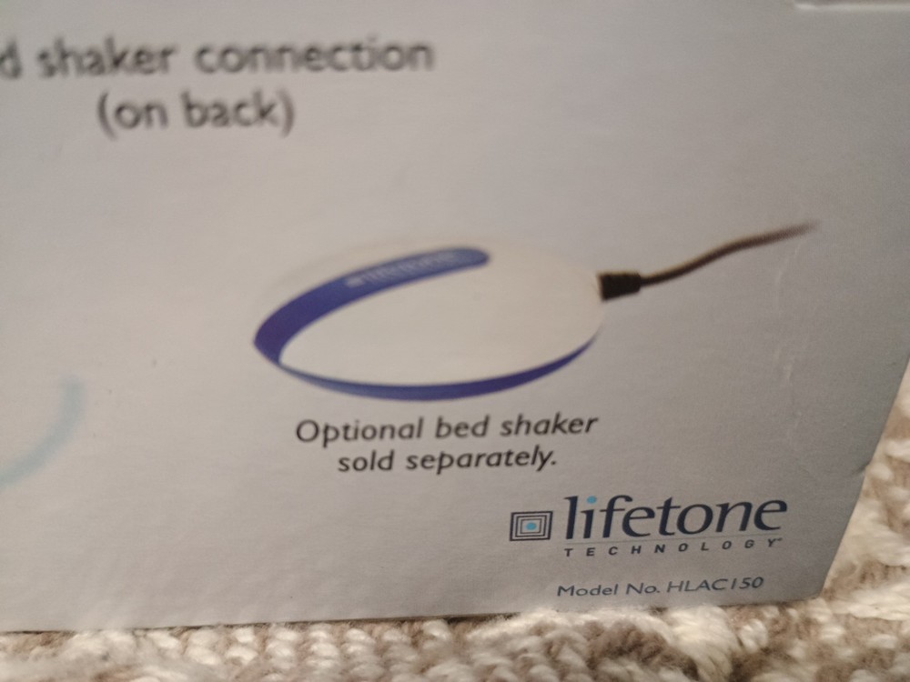 Lifetone Technology HL Bedside Fire Alarm Clock