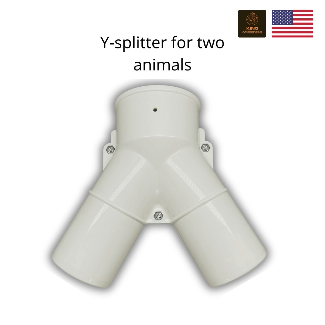 Solar Automatic Feeder with Y Splitter – Dual Feeding System for Farms